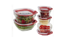 rubbermaid glass food storage containers